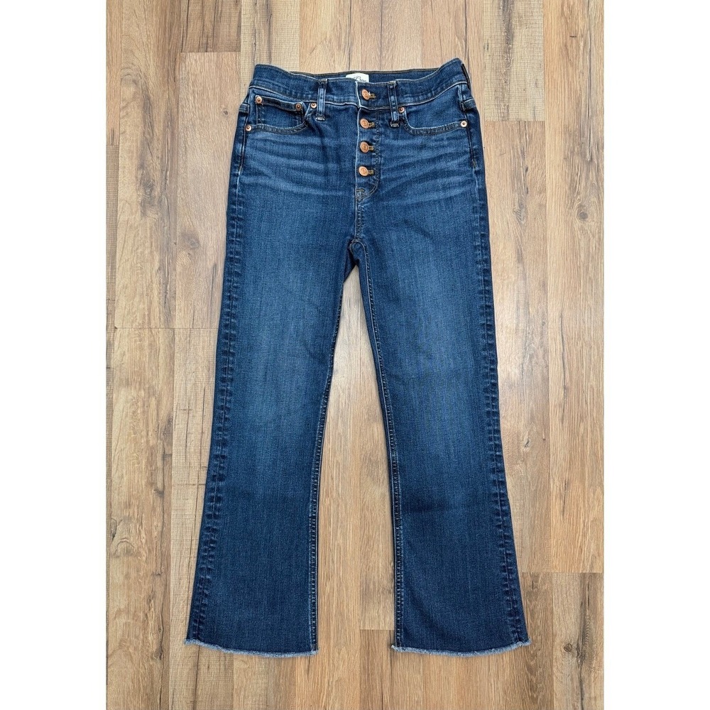 J.Crew Demi Bootcrop Jeans High Rise Button Fly Women‎ 26